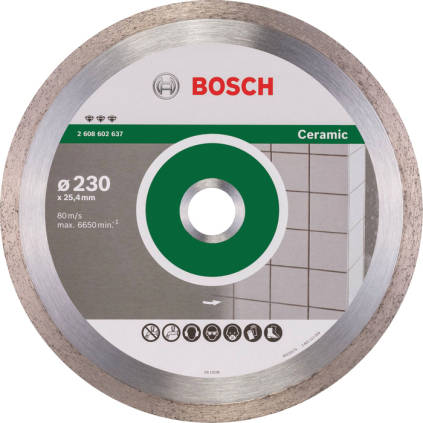 2608602637 Bosch Diamantový kotúč 230 mm, Best for Ceramic otvor 25,4 mm 3165140581431 - 