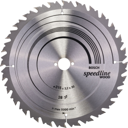 2608640682 Bosch Pílový kotúč Speedline Wood, 315 mm, 28 zubov 3165140194679 - 