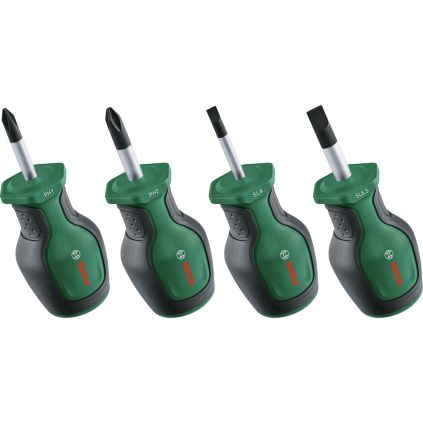 Bosch 4dílná sada krátkých šroubováků