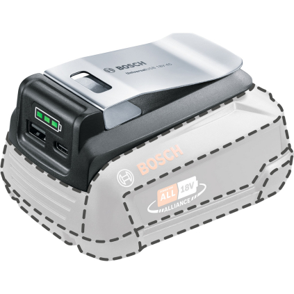 Bosch Akumulátorový adaptér UniversalUSB 18V-45 pre domácich majstrov  + DARČEK Delta Plus Zátky do uší 1 pár CONIC001