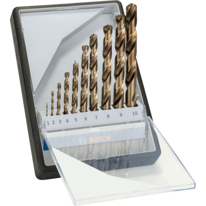 Bosch Sada špirálových vrtákov PRO Stainless Steel HSS-Co, 10 ks  + DARČEK Delta Plus Zátky do uší 1 pár CONIC001
