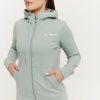 Dámska mikina so zipsom Limitless Eucalypt - GymBeam