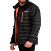 Pánska bunda Puffer Black/Orange - GymBeam