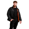 Pánska bunda Puffer Black/Orange - GymBeam