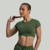 Dámske tričko Essential CropTop Cedar Green - STRIX