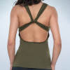 Dámske tielko Crossed Military Green - GymBeam