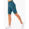 Dámske biker šortky s vreckami a vysokým pásom Reset Teal - Ryderwear