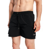 Pánske plavecké šortky Cargo Black - GymBeam