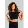 Dámske tričko Essential CropTop Black - STRIX