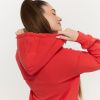 Dámska Longline mikina Limitless Hot Red - GymBeam