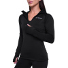 Dámska bežecká mikina 1/2 Zip Pulse Black - GymBeam