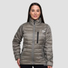 Dámska bunda Puffer Vetiver/Black - GymBeam