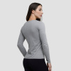 Dámske tričko s dlhým rukávom Basic Grey - GymBeam
