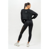Crop mikina Gym Spirit Black - NEBBIA