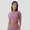 Dámske tričko FLO Crop-Top Violet - GymBeam