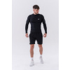 Pánske tričko Long-Sleeve Active Black - NEBBIA
