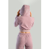 Dámska mikina Essential Cropped Hoodie Mauve - STRIX
