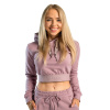 Dámska mikina Essential Cropped Hoodie Mauve - STRIX