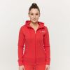 Dámska mikina so zipsom Limitless Hot Red - GymBeam