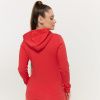 Dámska mikina so zipsom Limitless Hot Red - GymBeam
