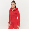 Dámska mikina so zipsom Limitless Hot Red - GymBeam