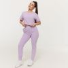 Dámske tričko Cropped Limitless Lavender - GymBeam