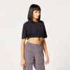 Dámske tričko Code Crop V Neck Black - SQUATWOLF