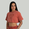 Dámske tričko CropTop Washed Terra - STRIX