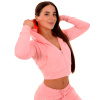Dámska mikina Zip-up TRN pink - GymBeam