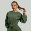 Dámska mikina Lunar Cropped Cedar Green - STRIX