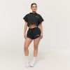 Dámska mikina Cropped Relay Black - GymBeam