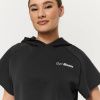 Dámska mikina Cropped Relay Black - GymBeam