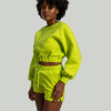 Dámska mikina Lunar Cropped Chartreuse - STRIX