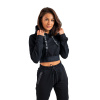 Dámska mikina Essential Cropped Hoodie Black - STRIX