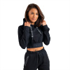 Dámska mikina Essential Cropped Hoodie Black - STRIX