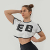 Dámske tričko Oversized Crop Top Game On White - NEBBIA