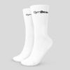 Ponožky 3/4 Socks 3Pack White - GymBeam