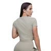 Dámske tričko Cropped Agile Sage - GymBeam