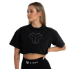 Dámske tričko CropTop Washed Black - STRIX