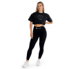 Dámske tričko CropTop Washed Black - STRIX
