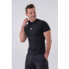 Pánske tričko Slim-fit Black - NEBBIA