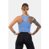 Dámske tielko Crop Top Sporty Slim Fit Light Blue - NEBBIA