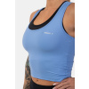 Dámske tielko Crop Top Sporty Slim Fit Light Blue - NEBBIA