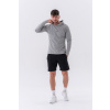 Pánske Tričko Long-Sleeve Hoodie Light Grey - NEBBIA