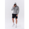 Pánske Tričko Long-Sleeve Hoodie Light Grey - NEBBIA