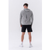 Pánske Tričko Long-Sleeve Hoodie Light Grey - NEBBIA