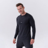 Pánske tričko Long-Sleeve Layer Up Black - NEBBIA