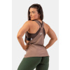 Dámske tielko Loose Cross Back Brown - NEBBIA