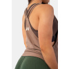 Dámske tielko Loose Cross Back Brown - NEBBIA