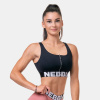 Športová podprsenka Smart Zip Black - NEBBIA